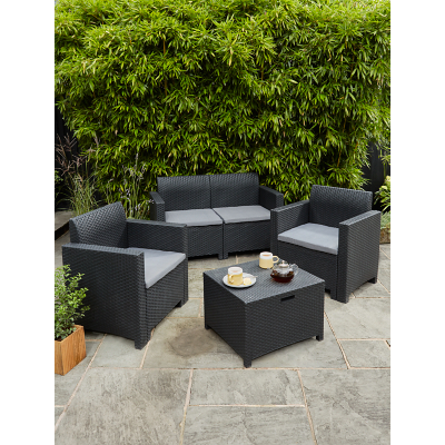 Nebraska Rattan 4 piece Sofa Set