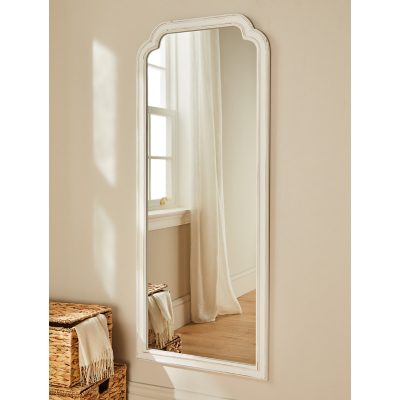 White Wash Vintage Full Length Mirror