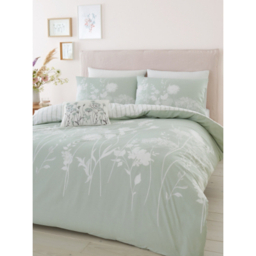 Catherine Lansfield Green Meadowsweet Floral Duvet Set