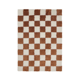 maker Terracotta Checkerboard Rug