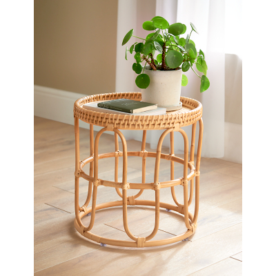 Natural Bamboo Side Table
