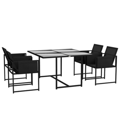 Outsunny 5 Piece Garden Dining Set