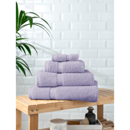 Lilac Super Soft Cotton Towel & Bath Mat Range
