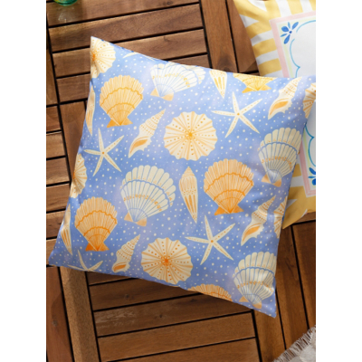 Furn Sea Shells Printed Outdoor Cushion
