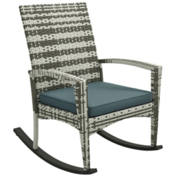 Outsunny Rattan Garden Rocking Chair