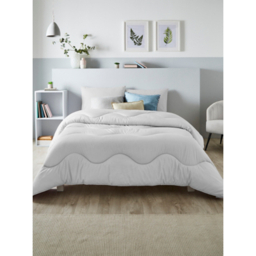 Night Lark Grey Linen Print 10.5 Tog Coverless Duvet Set