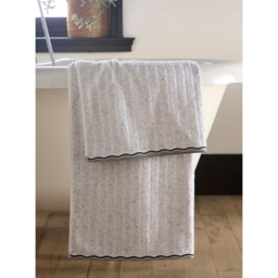 Fusion White Speckle Woven Rib Towel Range