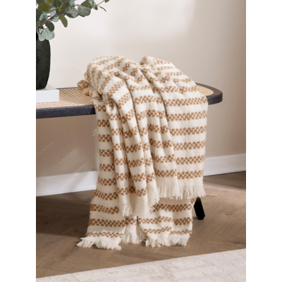 Hoem Brown Clyne Tasselled Throw