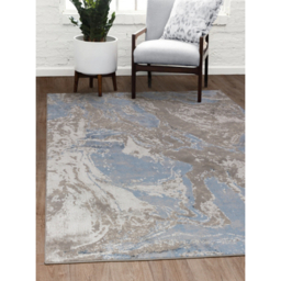 The Rug Edit Ritz Abstract Blue Rug