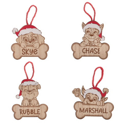 Paw Patrol Set of 4 Character Hanging Decorations