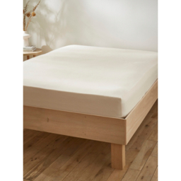 Martex Touch of Linen Creamy Almond Fitted Sheet