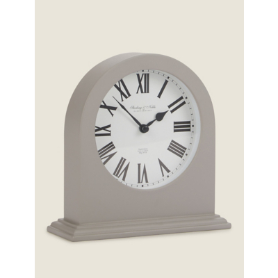 Grey Classic MDF Mantle Clock