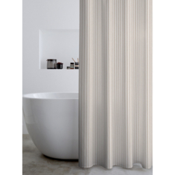 Catherine Lansfield Natural Timeless Stripe Shower Curtain