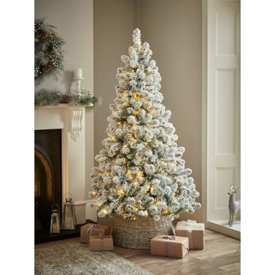 Snowy Pre-Lit Christmas Tree 6ft