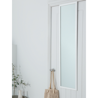 White Full Length Over The Door Mirror