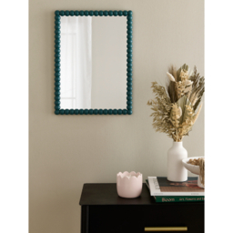 Green Beaded Mirror