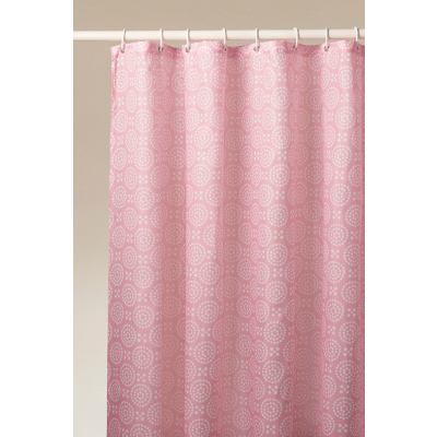 Pink Circle Spot Shower Curtain