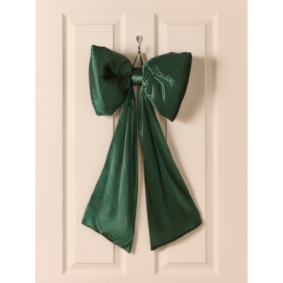 Christmas Oversized Green Bow Tree Topper