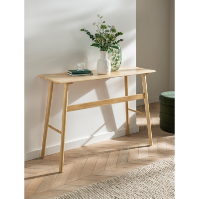 Natural Wood Console Table