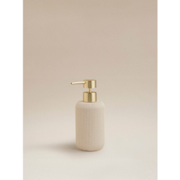 Natural Sandstone Ribbed Soap Dispenser