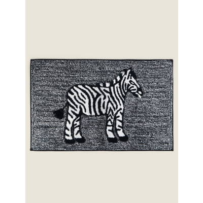 Monochrome Zebra Bath Mat