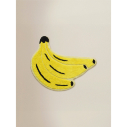 Yellow Banana Cotton Bath Mat