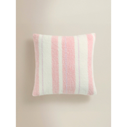 Pink Striped Brushed Cushion