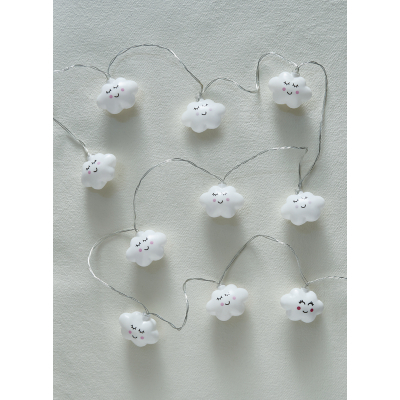 White LED Cloud String Light