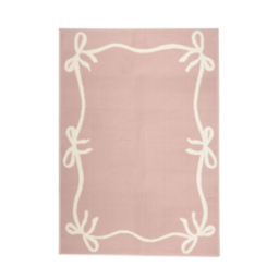 maker Pink Bow Border Rug