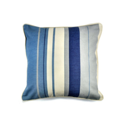 Fusion Blue Whitworth Stripe Filled Cushion