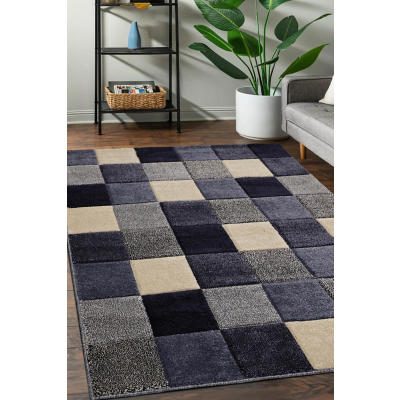 maker Blue Newport Blocks Rug