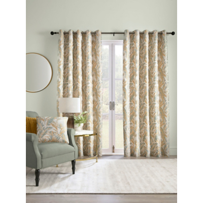 Laurence Llewelyn-Bowen Duck Egg Paradise Palm Eyelet Curtains