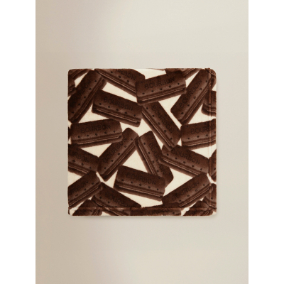 Brown Bourbon Biscuit Super-Soft Throw  - 120 x 150 cm