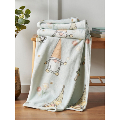 Catherine Lansfield Spring Gonks Cosy Blanket Throw - 130 x 170cm