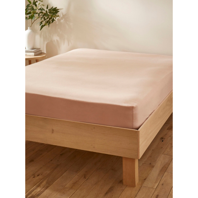 Martex Touch of Linen Seashell Pink Fitted Sheet