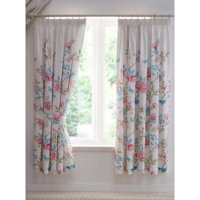 Dreams & Drapes Amelle Pencil Pleat Curtains in Blue