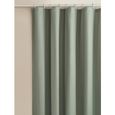 Lily Pad Green Soft Touch Microfibre Shower Curtain