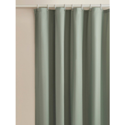 Lily Pad Green Soft Touch Microfibre Shower Curtain
