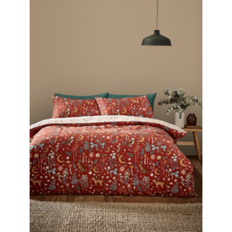 Catherine Lansfield Burnt Orange Enchanted Twilight Duvet Set