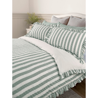 Stacey Solomon Seersucker Stripe Cotton Duvet Set