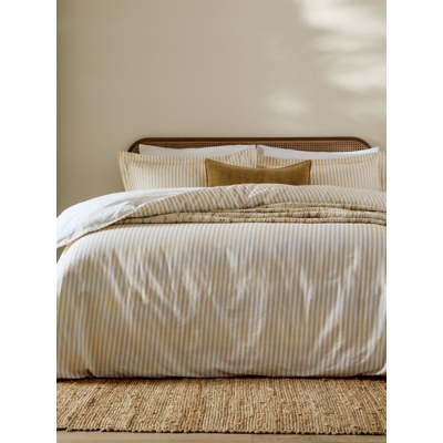 Yard Honey Hebden Mélange Stripe 100% Cotton Duvet Set