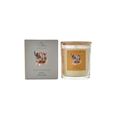Meg Hawkins Highland Cow Soy Candle Apple Orchard