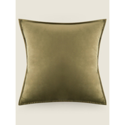 Aloe Green Velvet Cushion - 43cm x 43cm