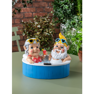 Hot Tub Grandparent Gnomes Garden Ornament