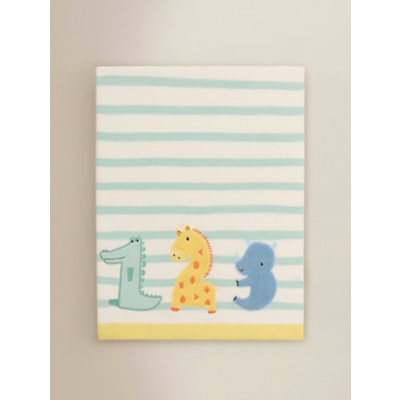Safari Print Knit Cotton Blanket