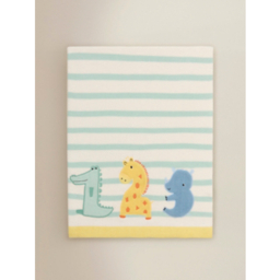 Safari Print Knit Cotton Blanket