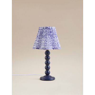 Navy Bobbin Lamp