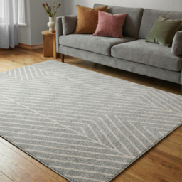 Asiatic Muse Linear Geo Grey Rug