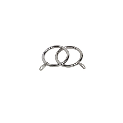 Speedy Chrome Pristine 25-28mm Curtain Rings - Pack of 8