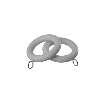 Speedy Urban Grey 28mm Woodland Curtain Rings - 4 Pack